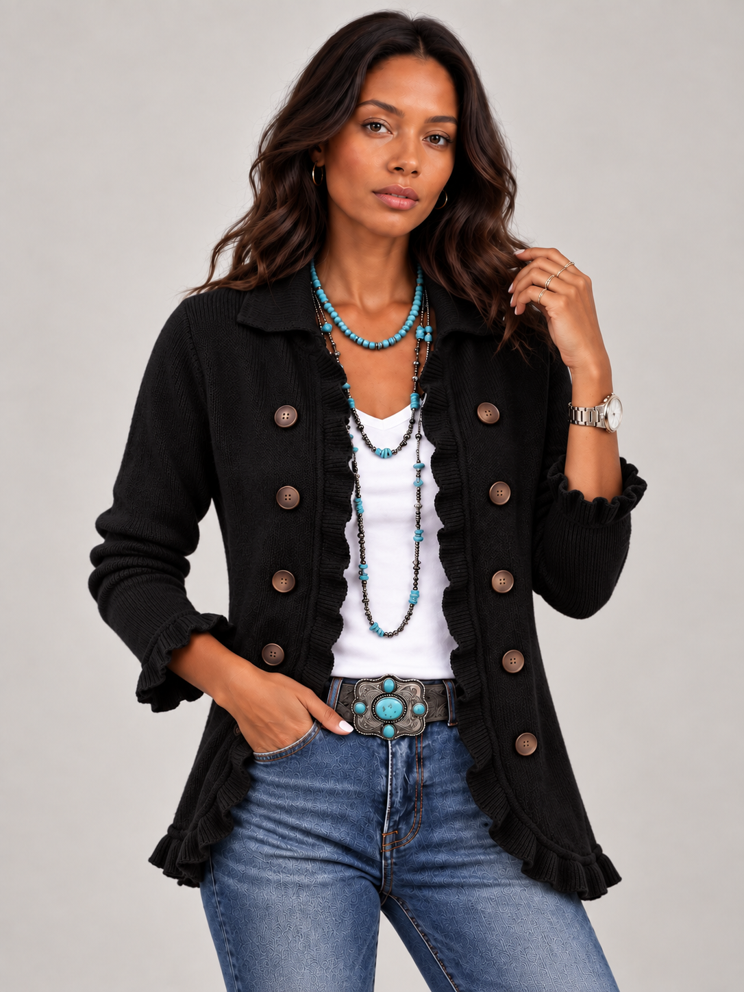 Élodie™ | Veste en maille élégante