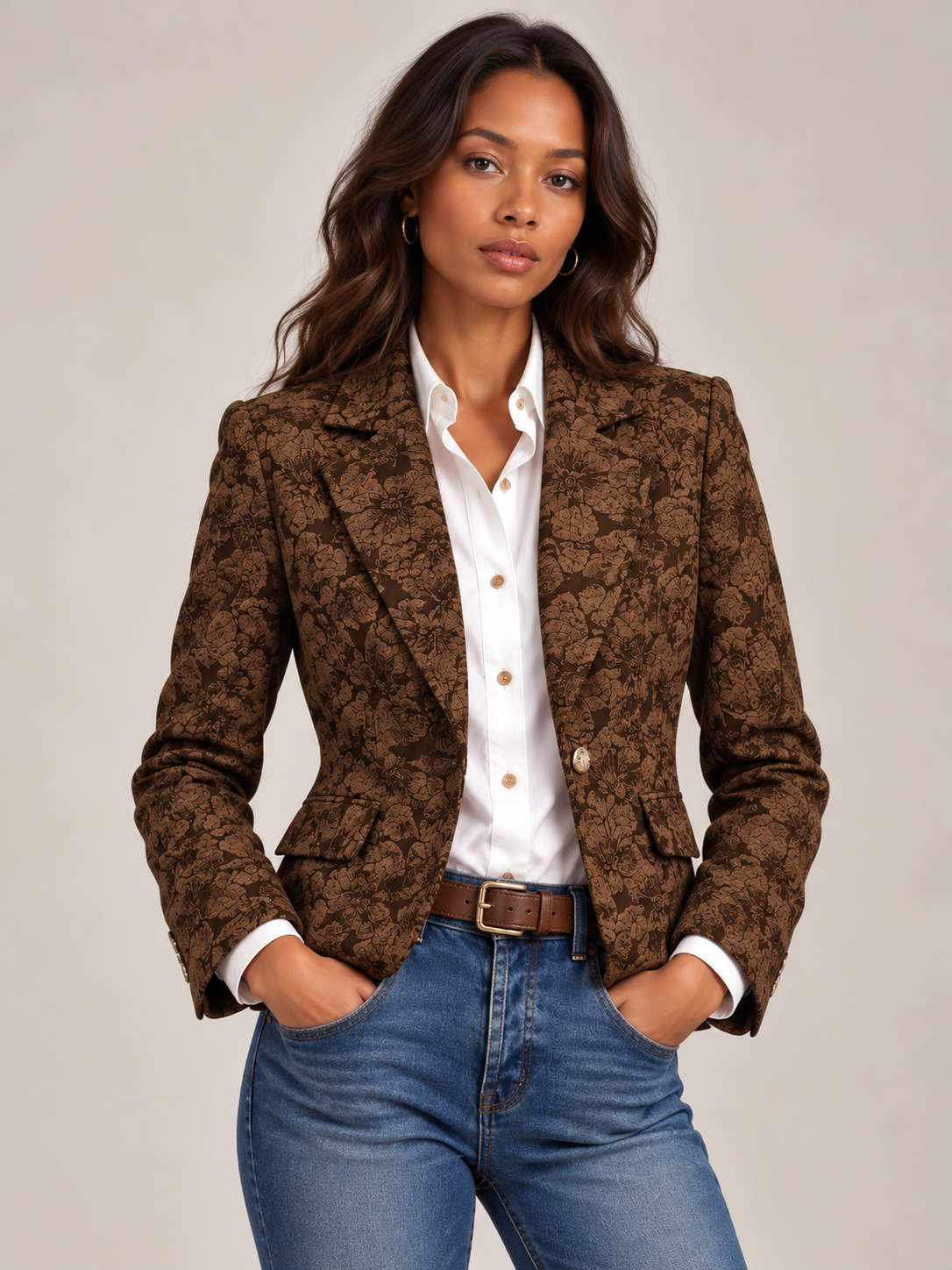 Océane™ | Blazer imprimé élégant