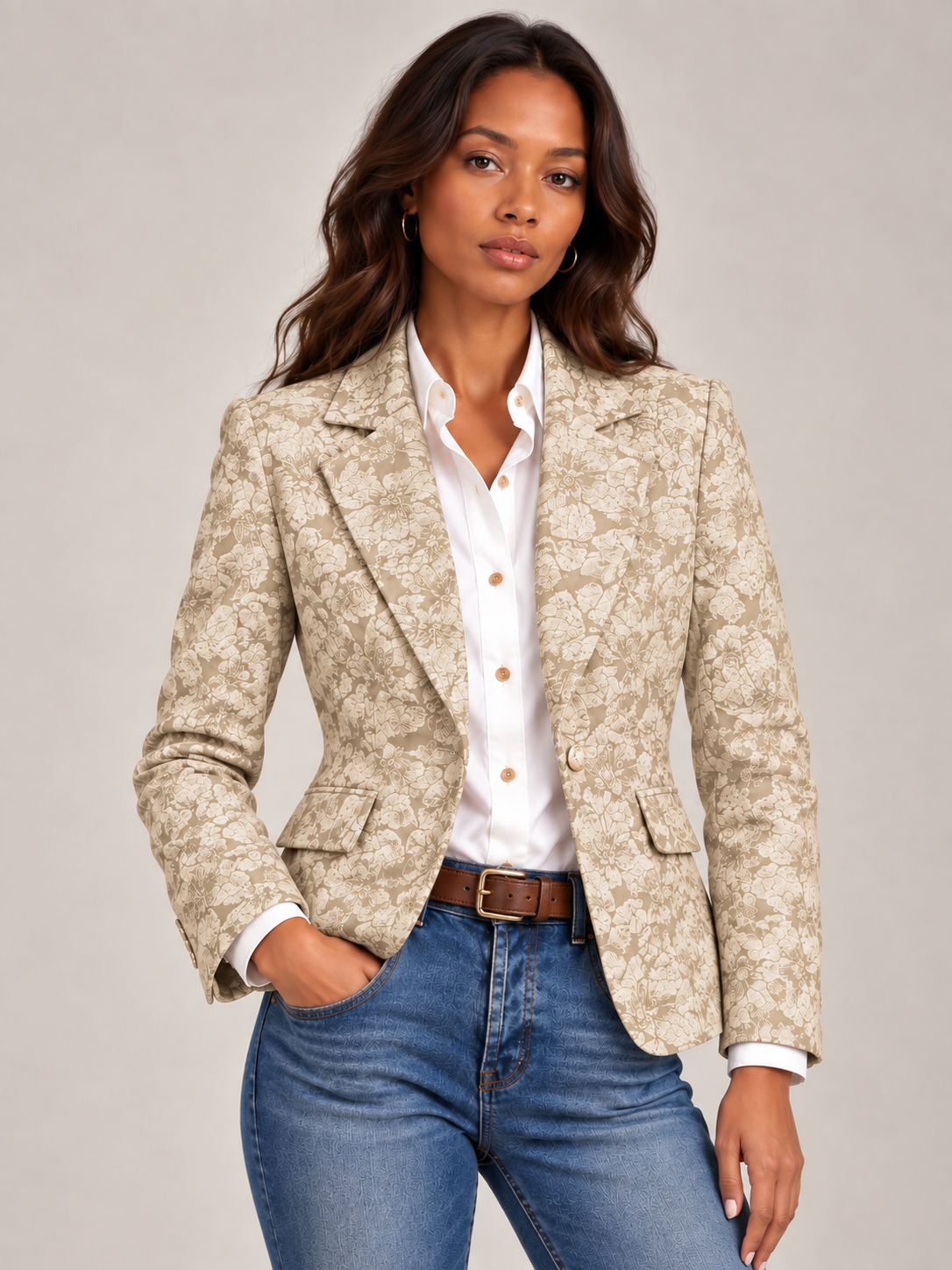 Océane™ | Blazer imprimé élégant