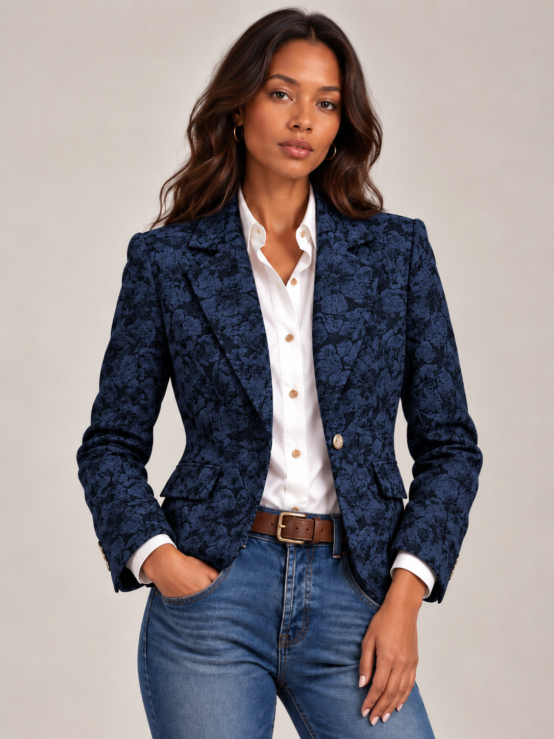 Océane™ | Blazer imprimé élégant