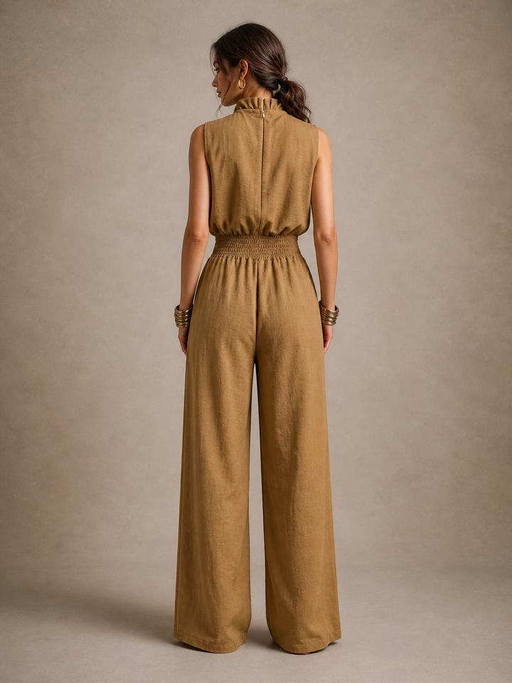 Nora | Combinaison élégante à col montant et coupe fluide