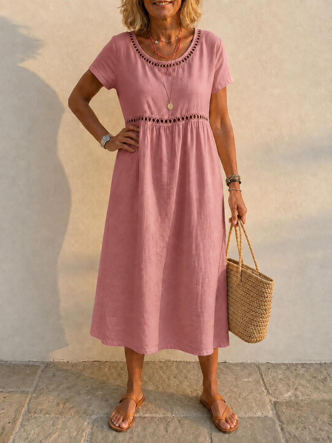 Mireille™ | Robe longue en coton