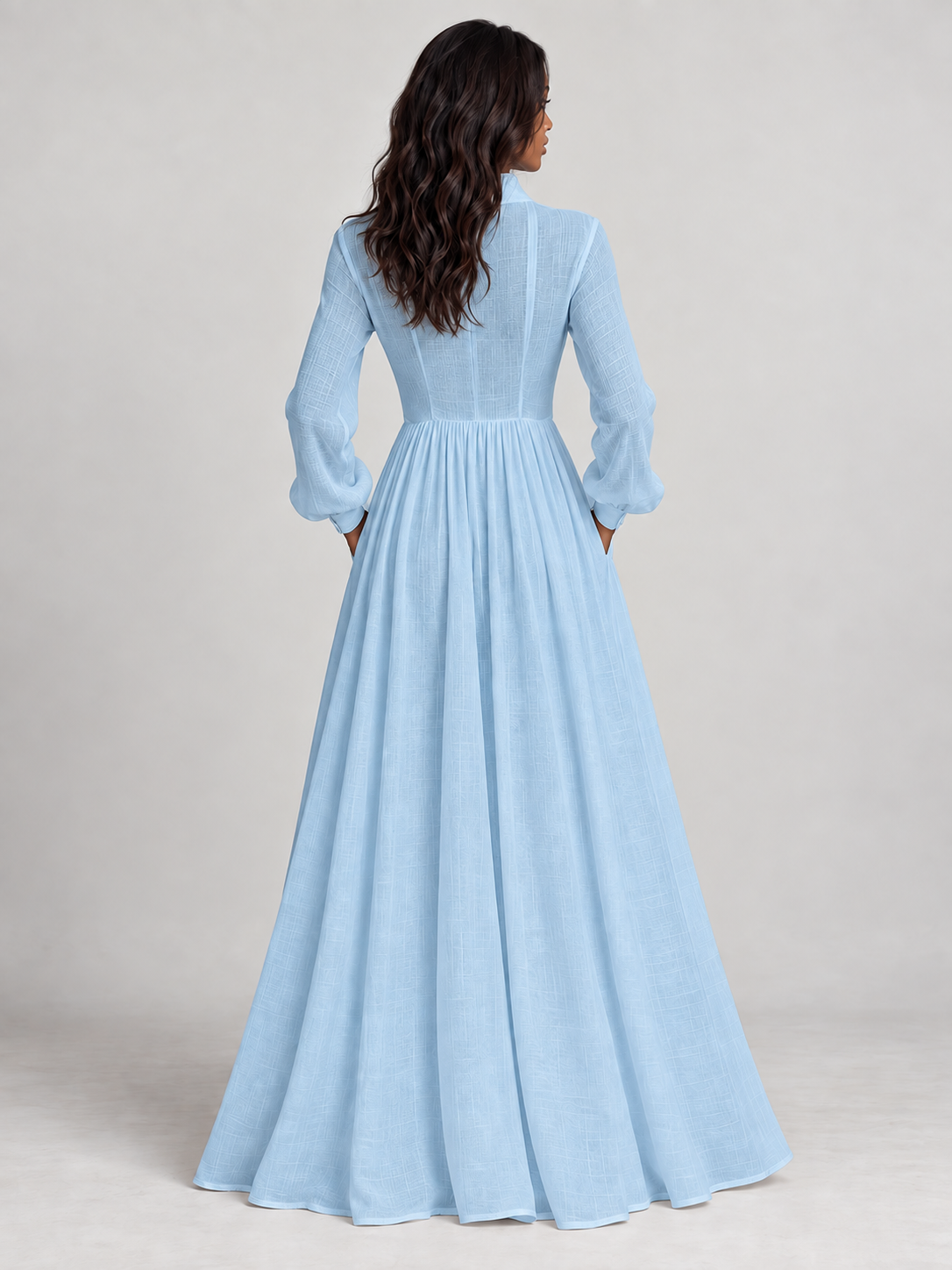 Amélie™ | Robe longue fluide en mélange de lin