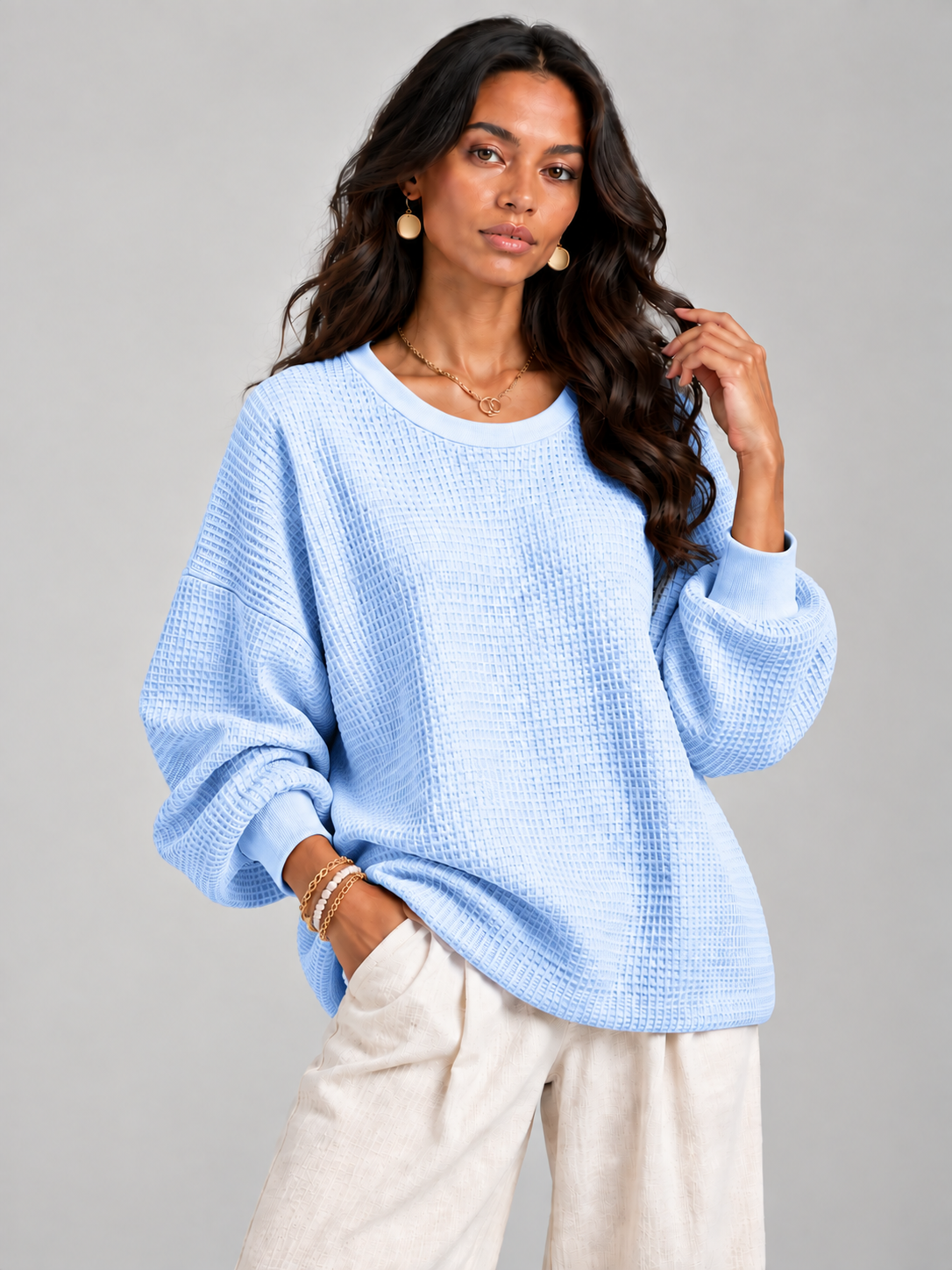 Noémie™ | Pull gaufré classique
