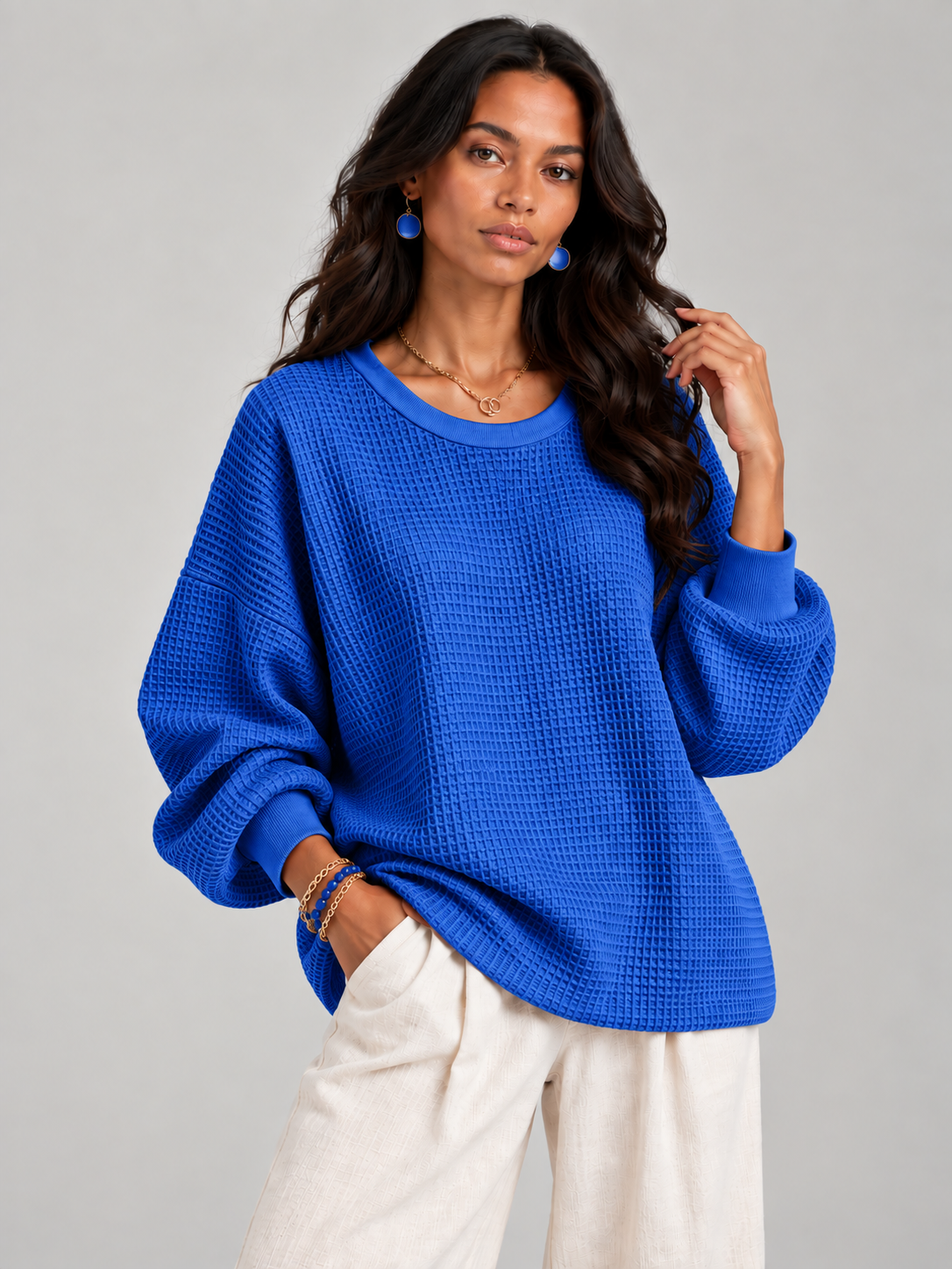 Noémie™ | Pull gaufré classique