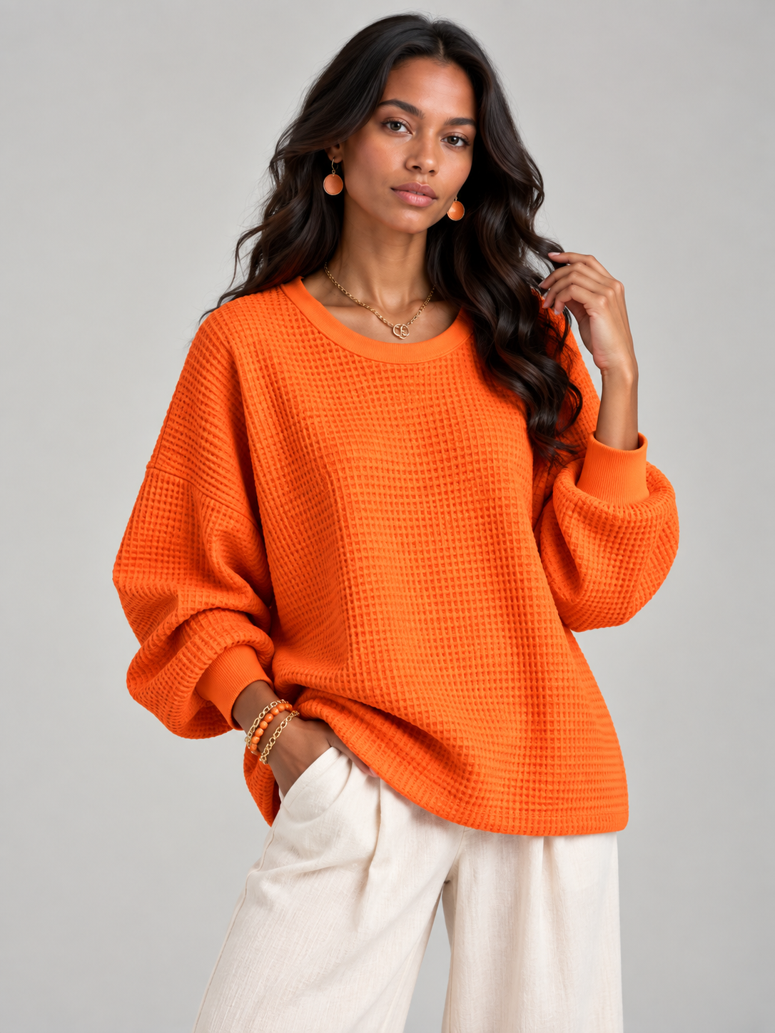 Noémie™ | Pull gaufré classique