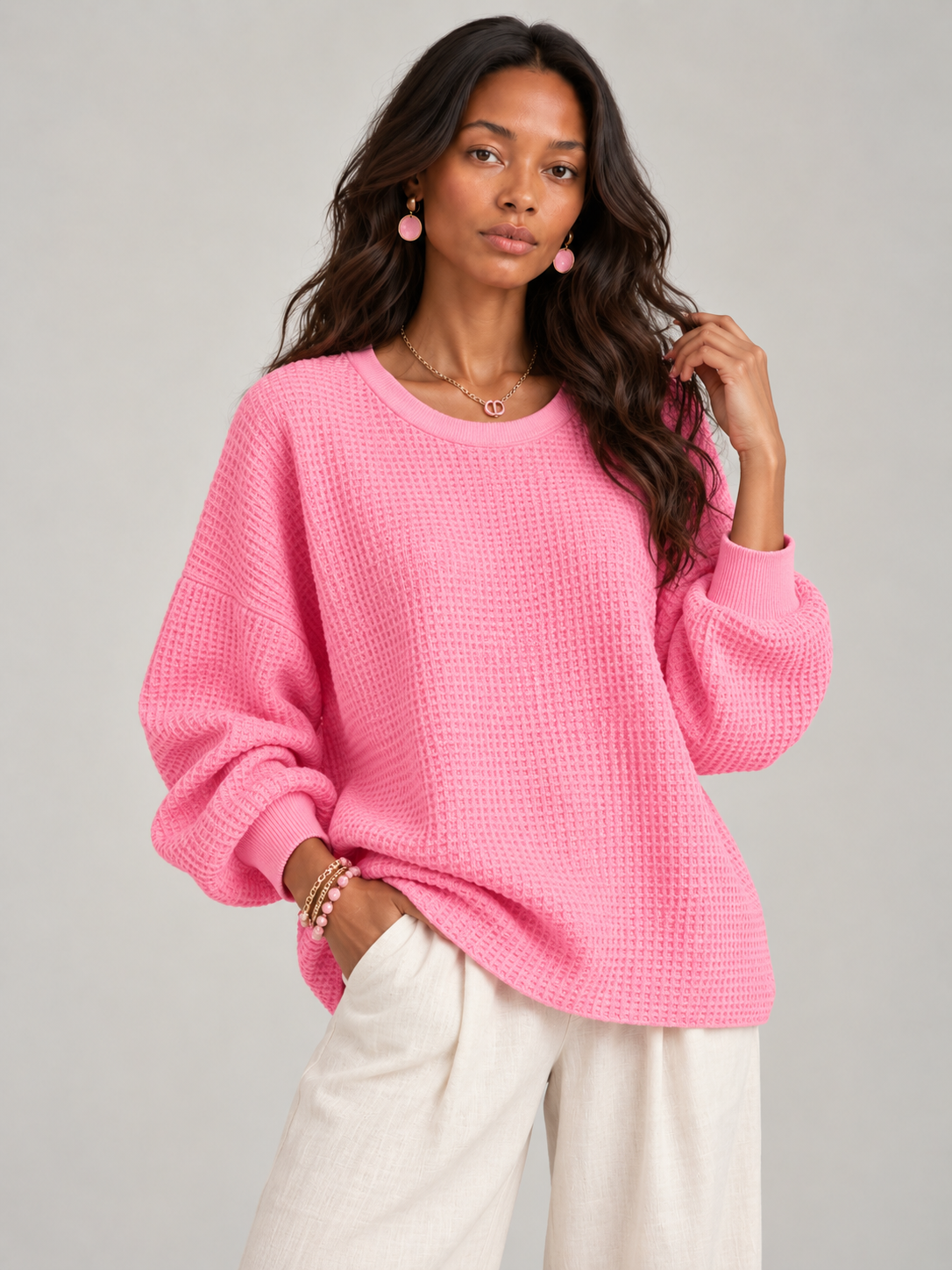 Noémie™ | Pull gaufré classique