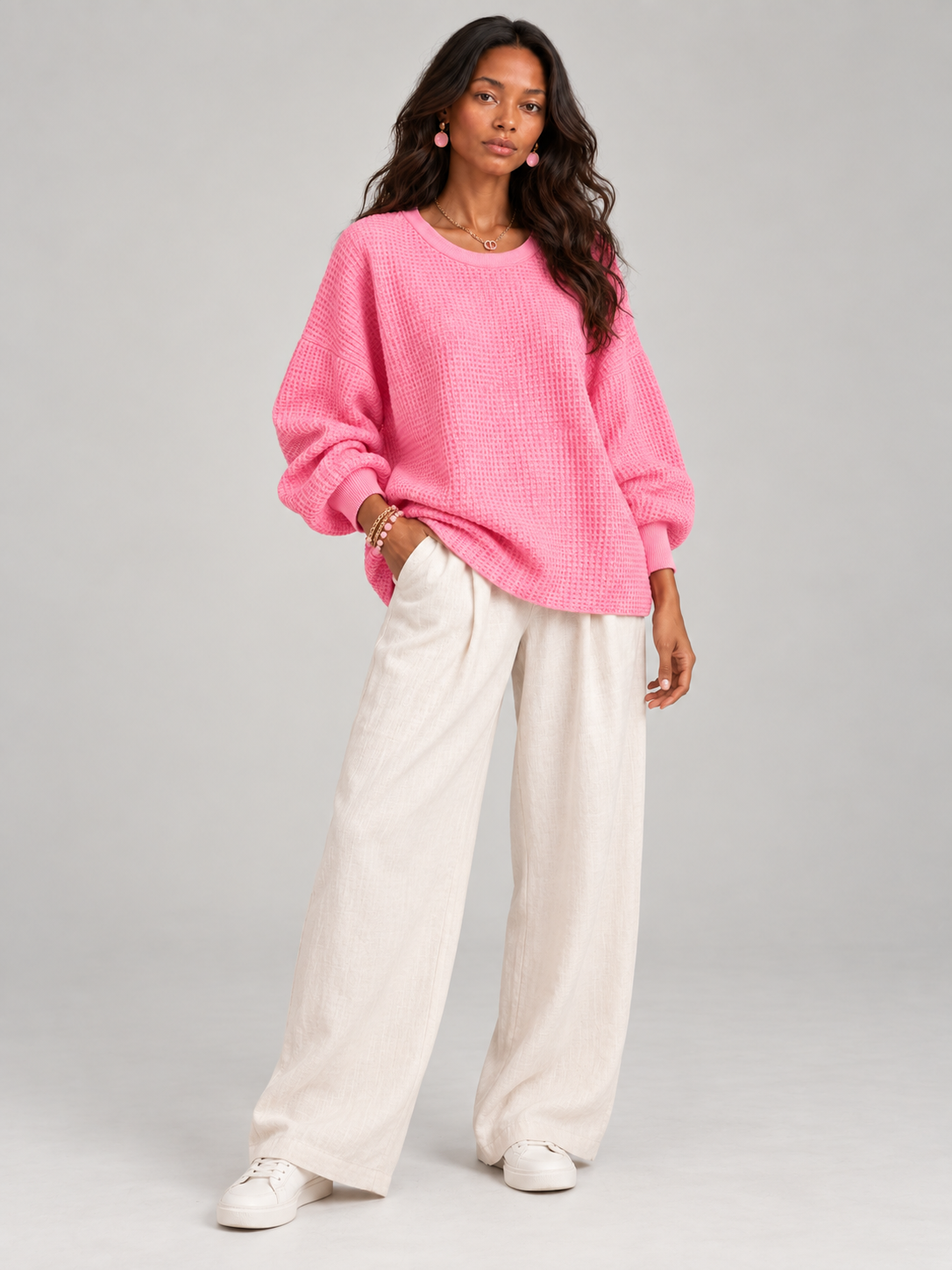 Noémie™ | Pull gaufré classique