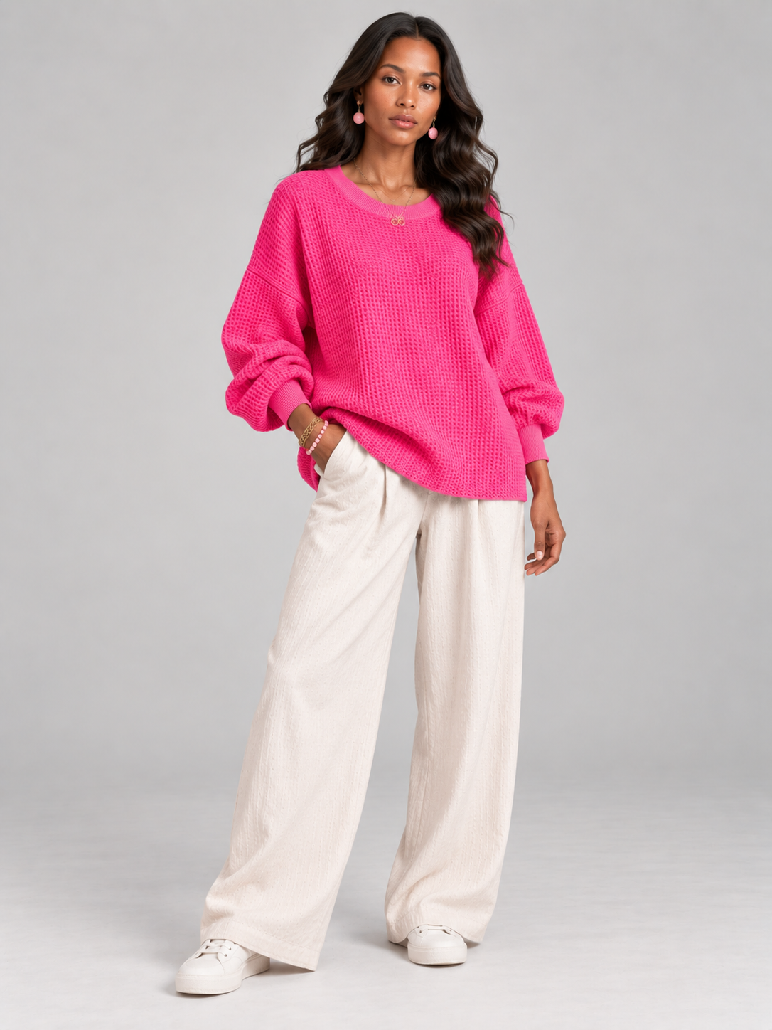 Noémie™ | Pull gaufré classique