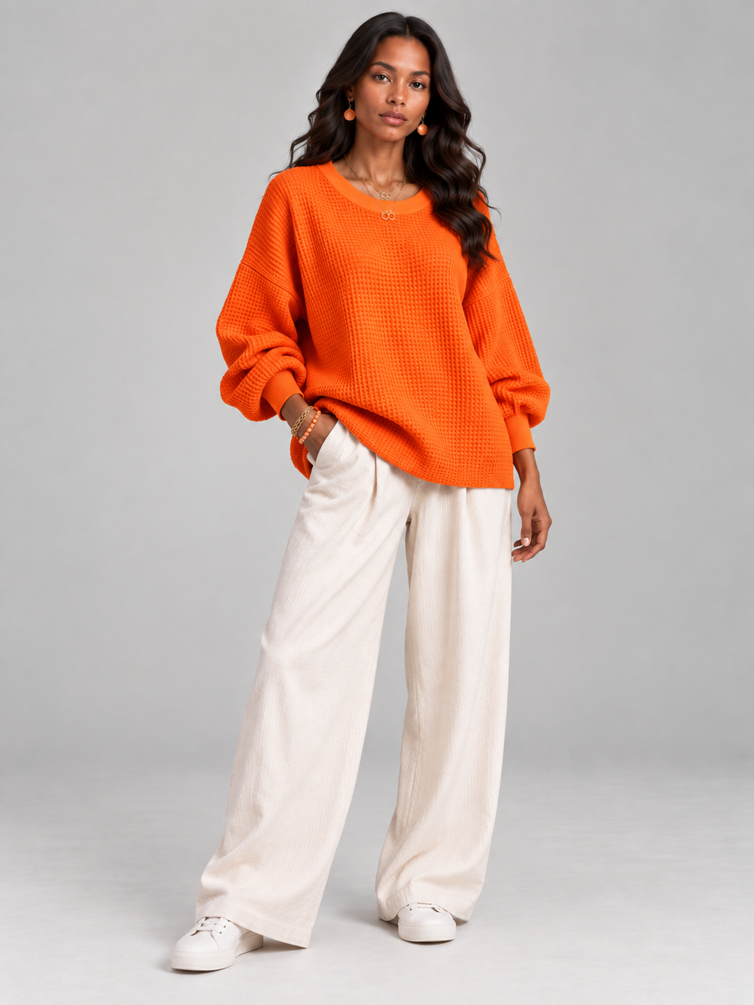 Noémie™ | Pull gaufré classique
