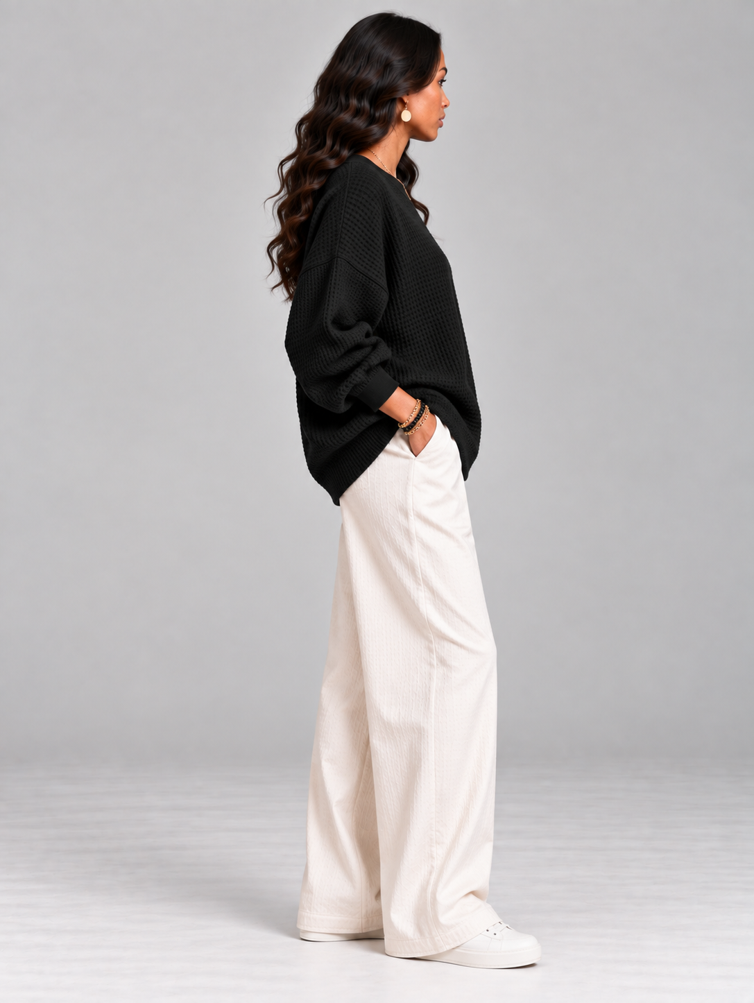 Noémie™ | Pull gaufré classique