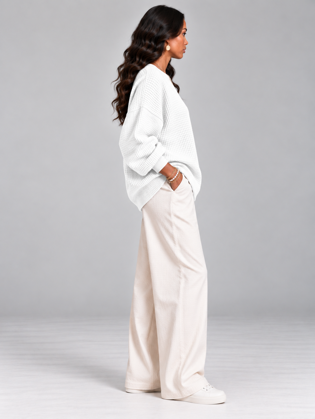 Noémie™ | Pull gaufré classique