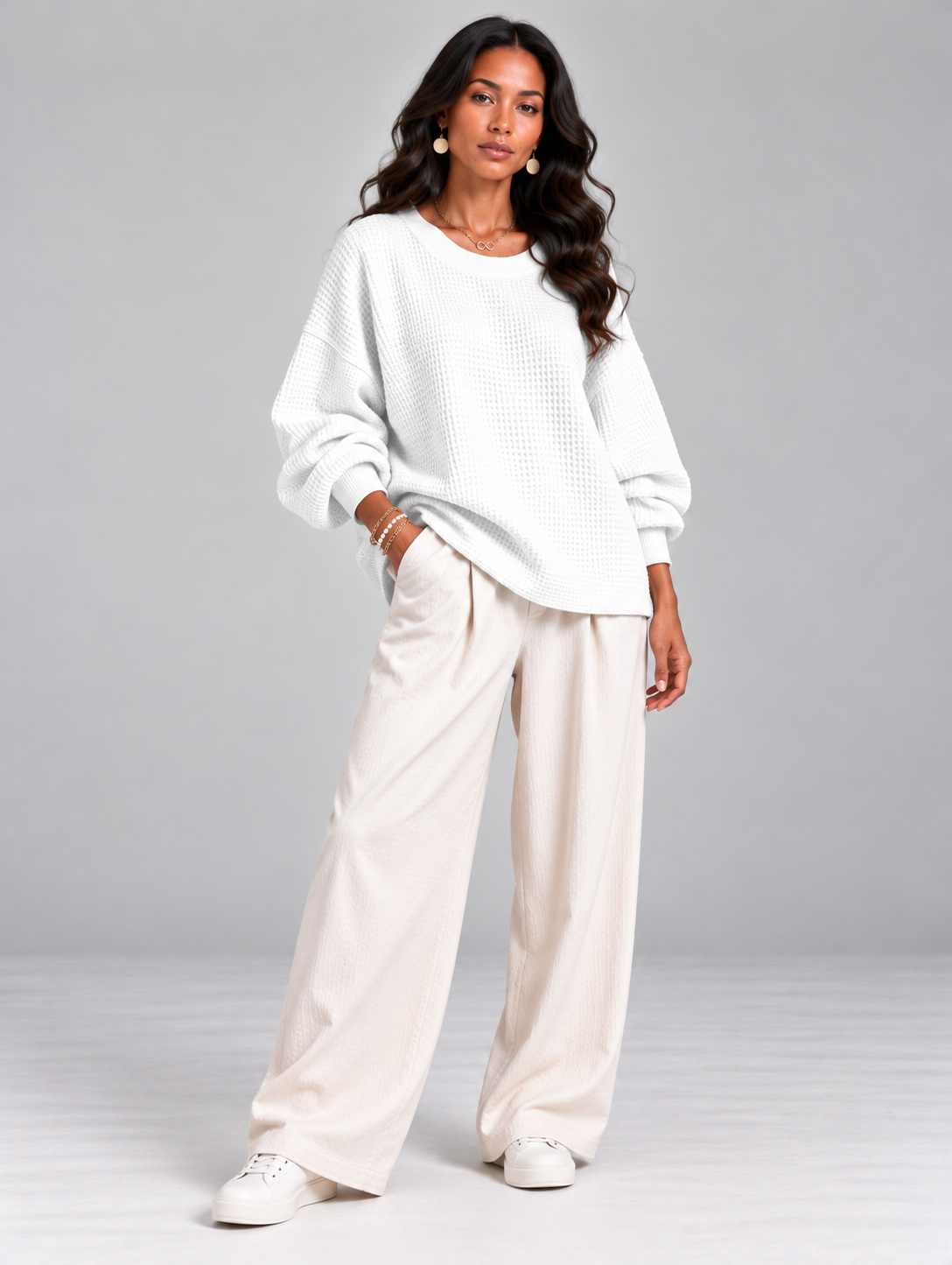 Noémie™ | Pull gaufré classique