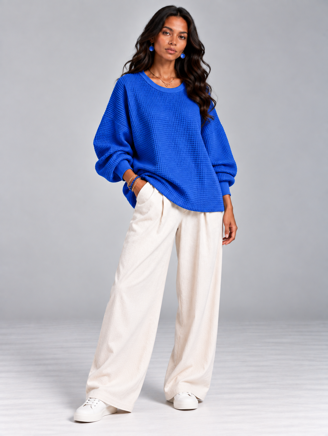 Noémie™ | Pull gaufré classique