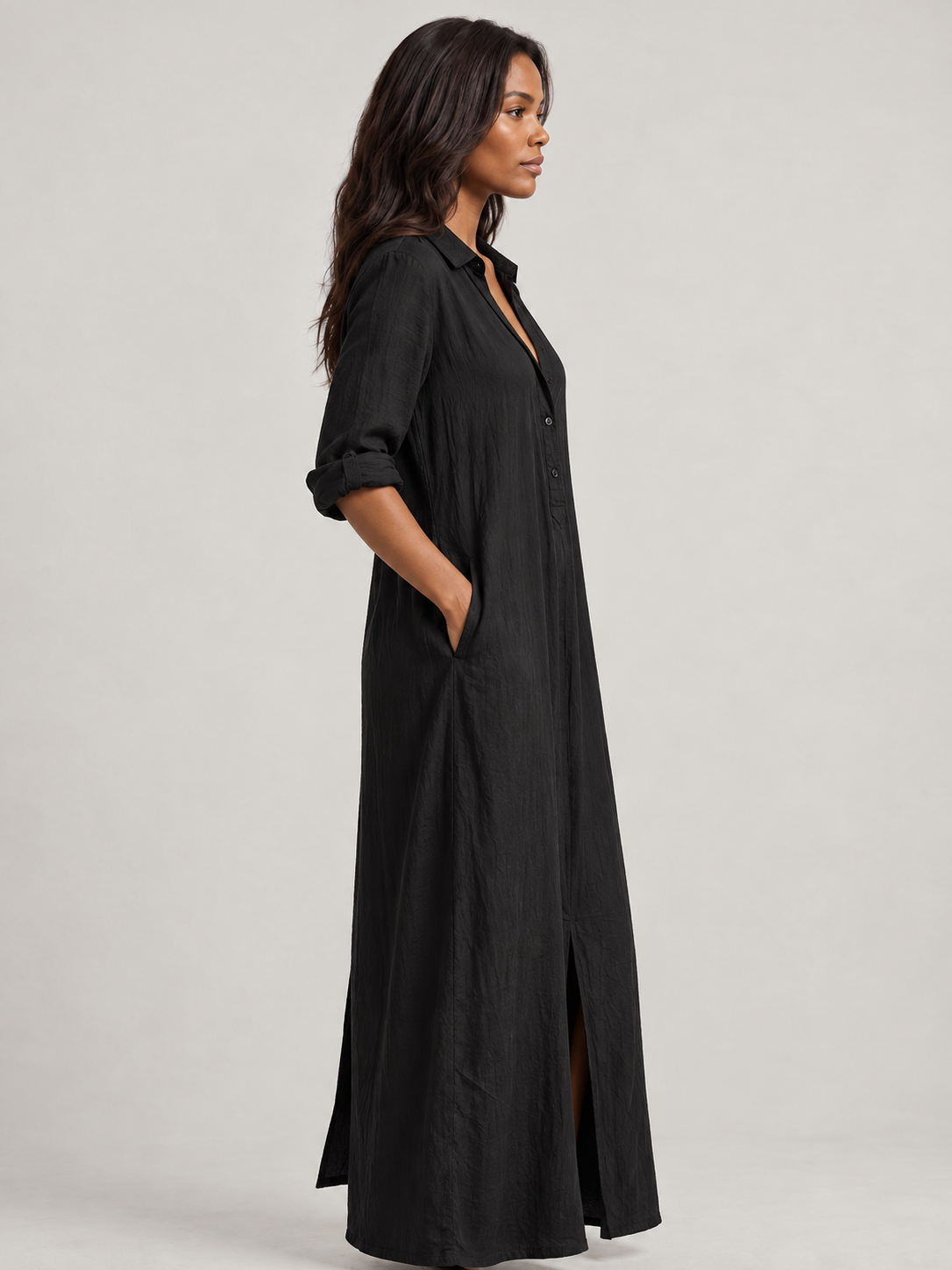 Élise | Robe longue fluide style bohème confortable