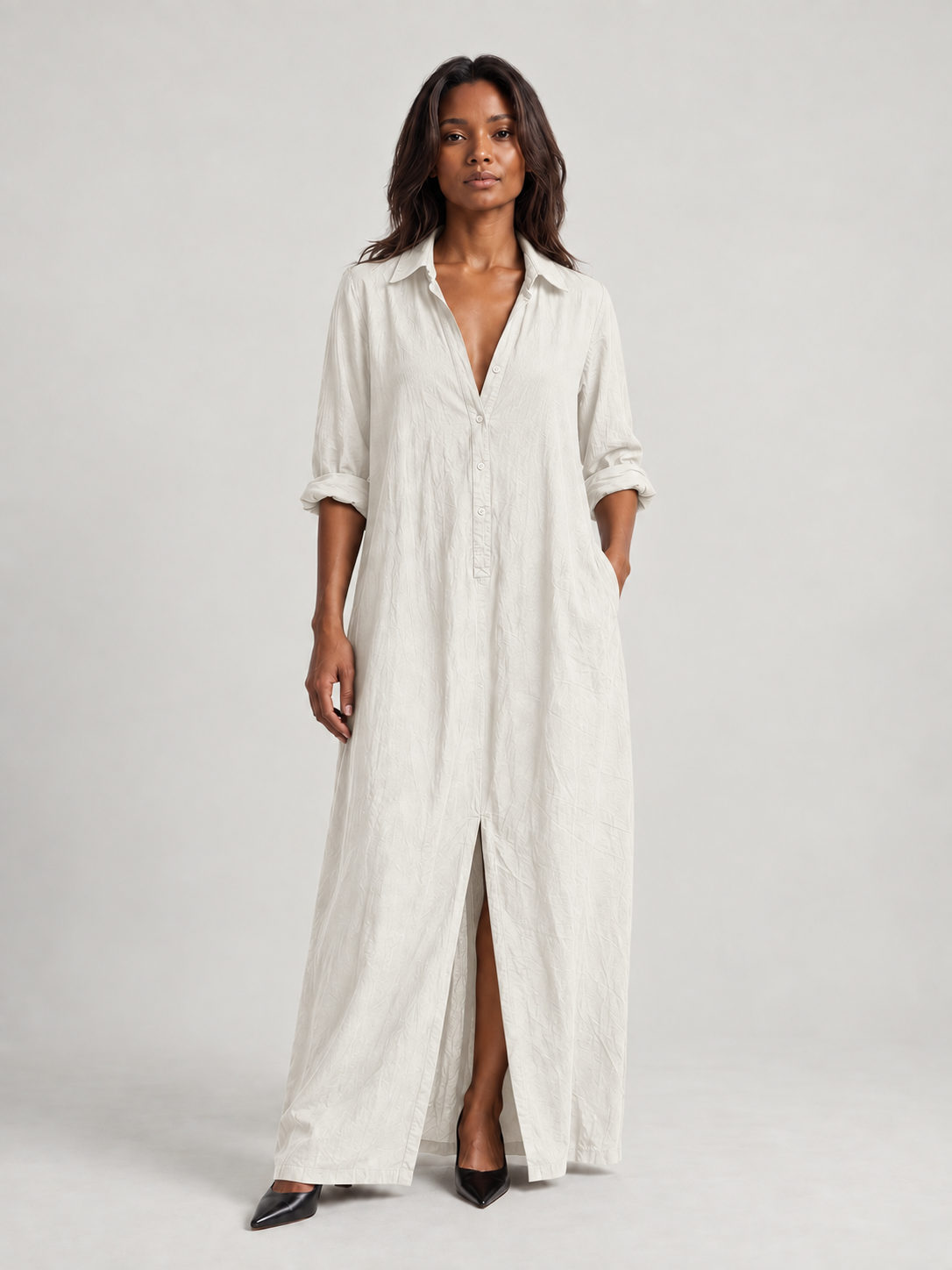 Élise | Robe longue fluide style bohème confortable
