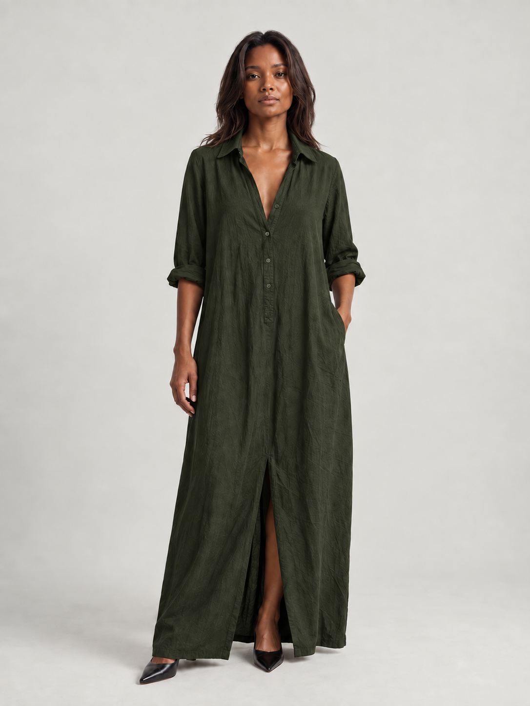 Élise | Robe longue fluide style bohème confortable