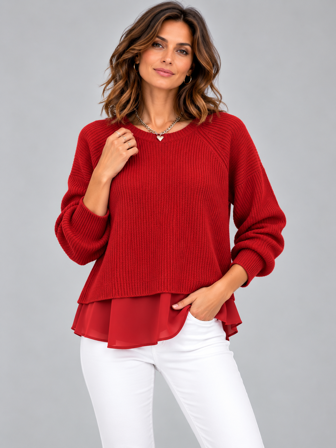 Cécile™ | Pull effet deux pièces