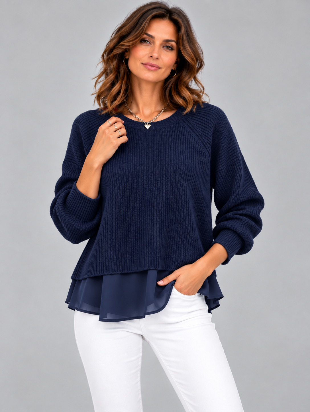 Cécile™ | Pull effet deux pièces