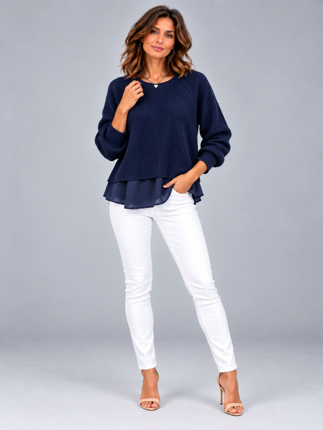Cécile™ | Pull effet deux pièces