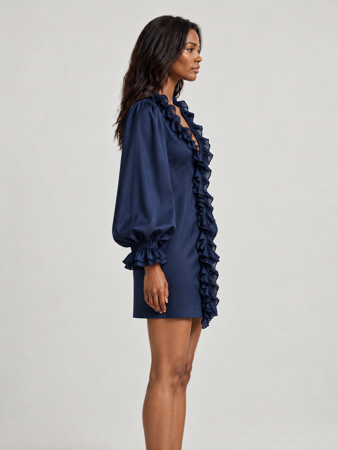 Élise™ | Robe courte à volants élégants