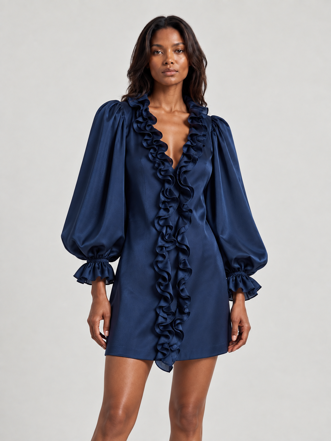 Élise™ | Robe courte à volants élégants
