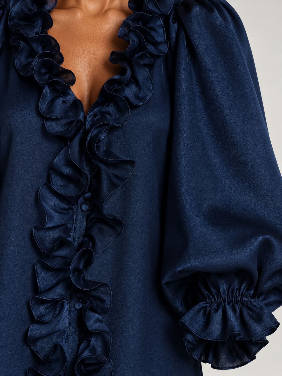 Élise™ | Robe courte à volants élégants