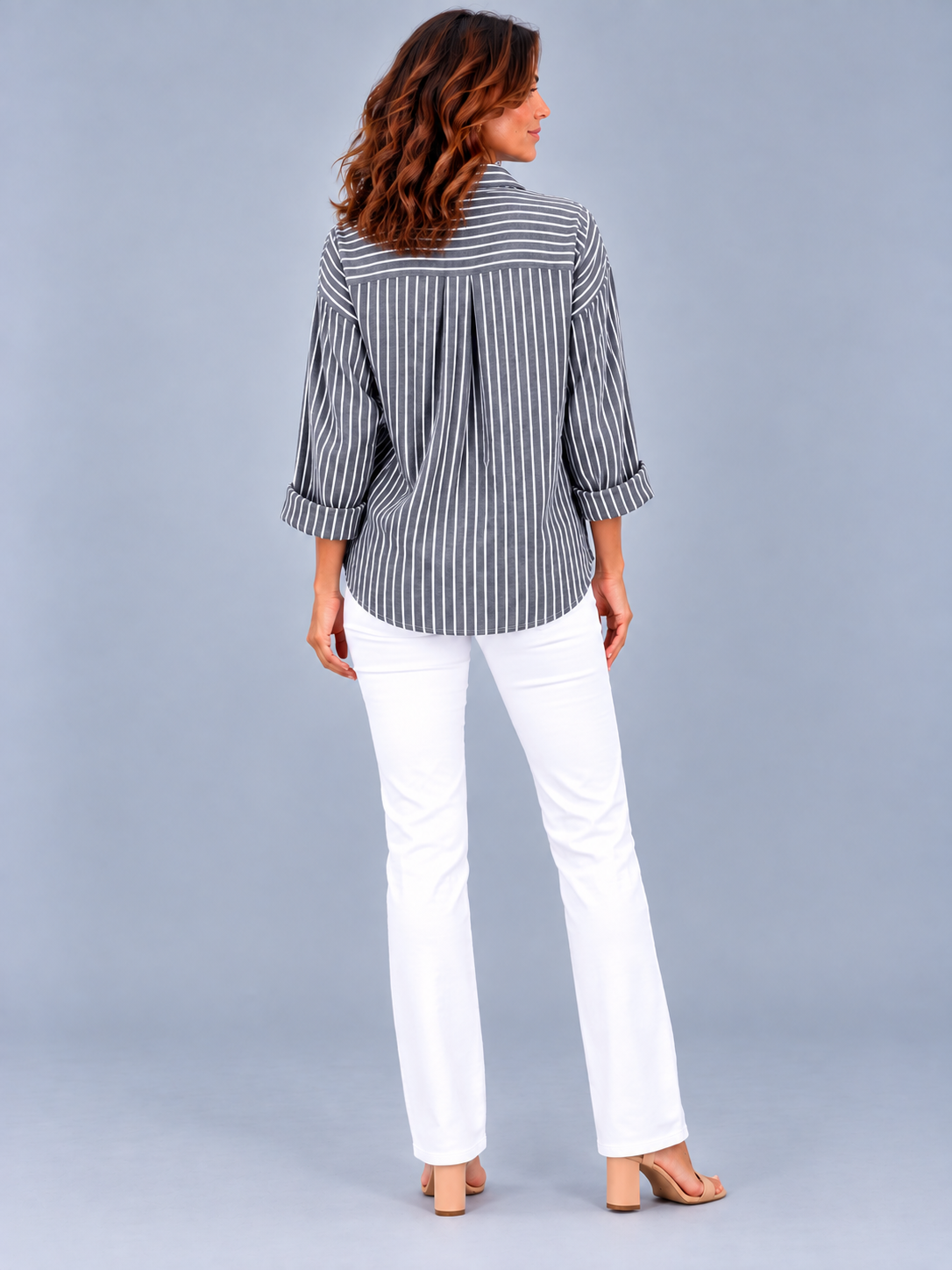 Ninon™ | Chemise rayée avec boutons