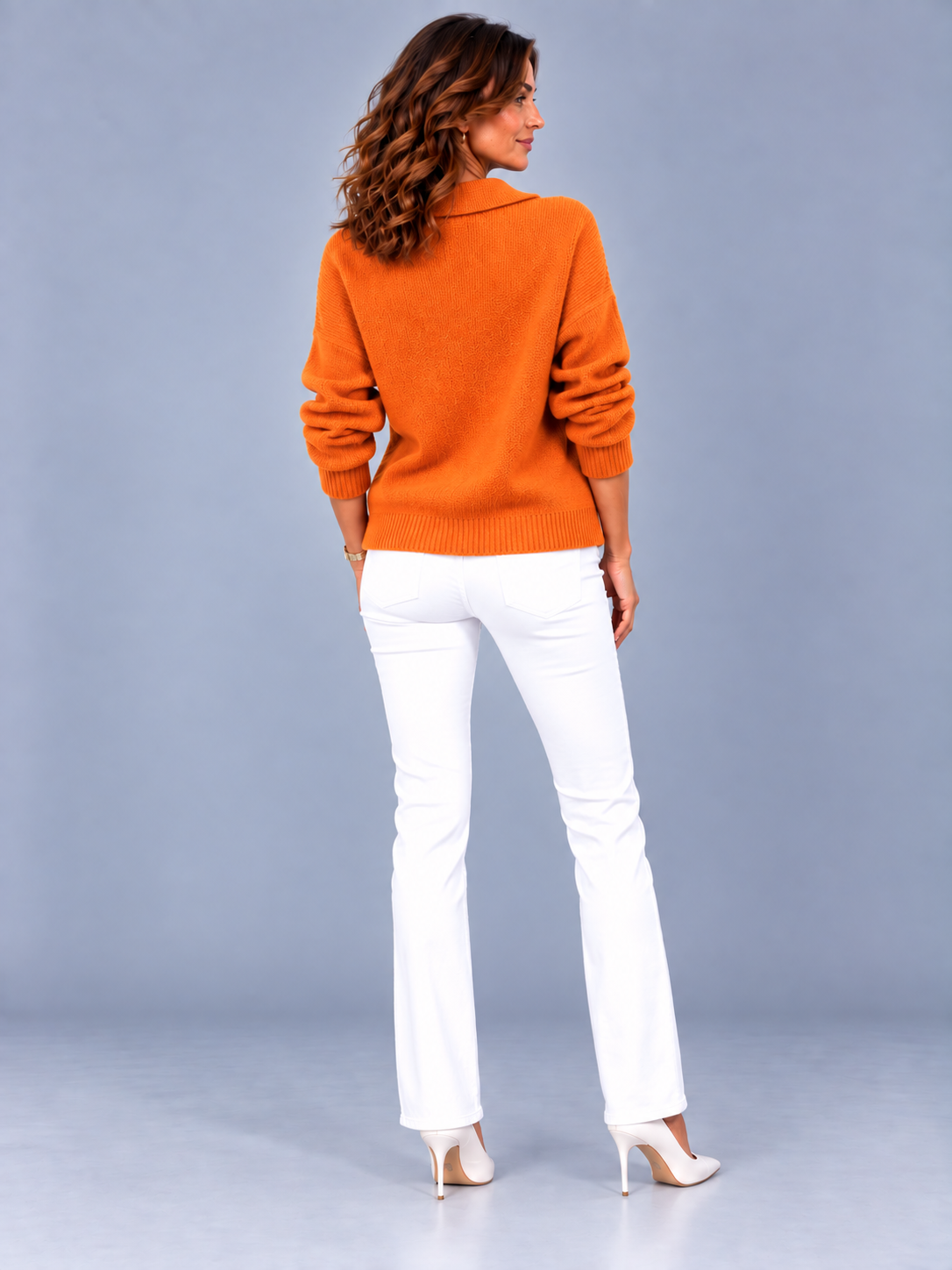 Vivienne™ | Veste en tricot avec col chemise