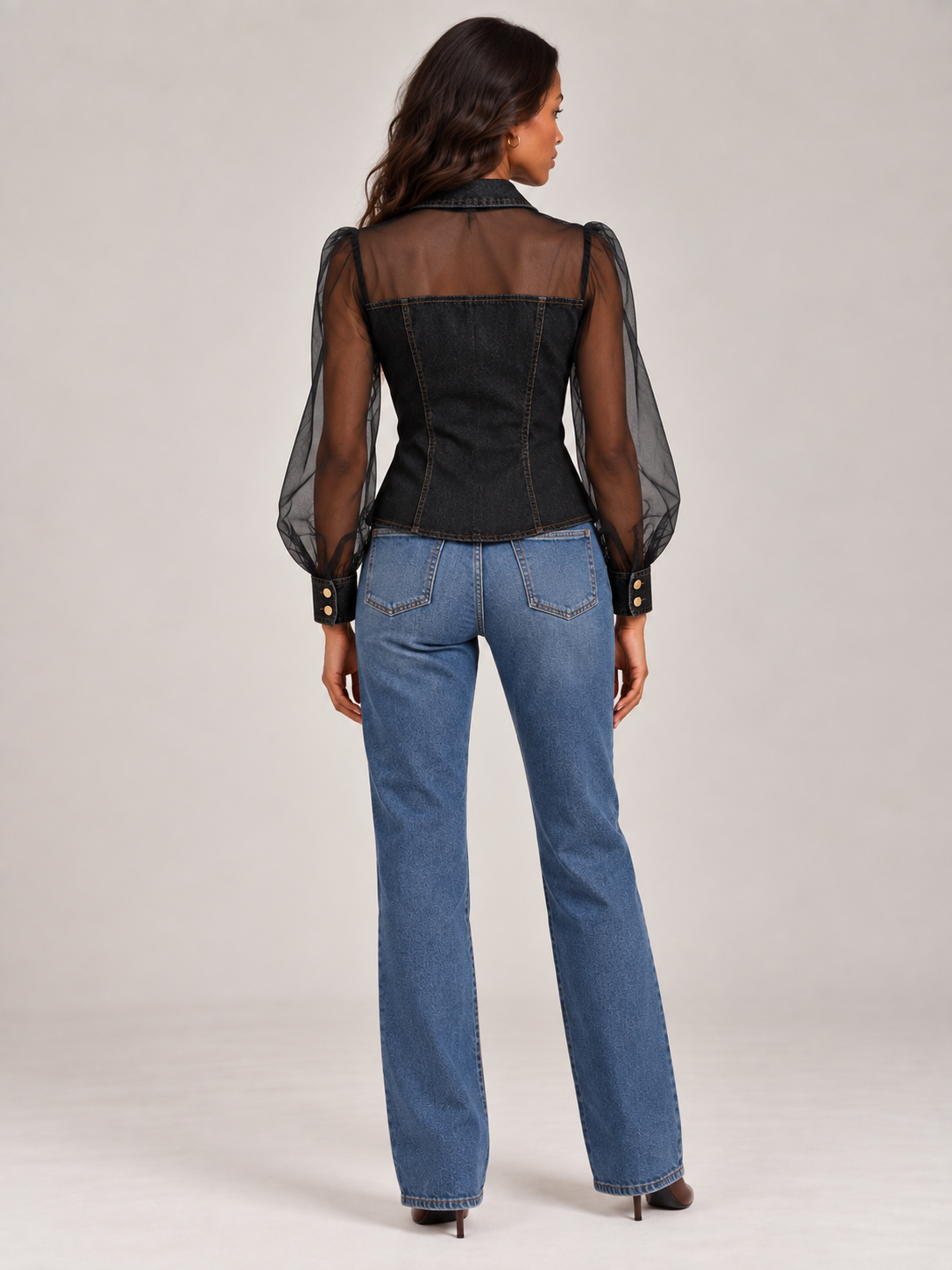 Amélie| Look Denim Élégant