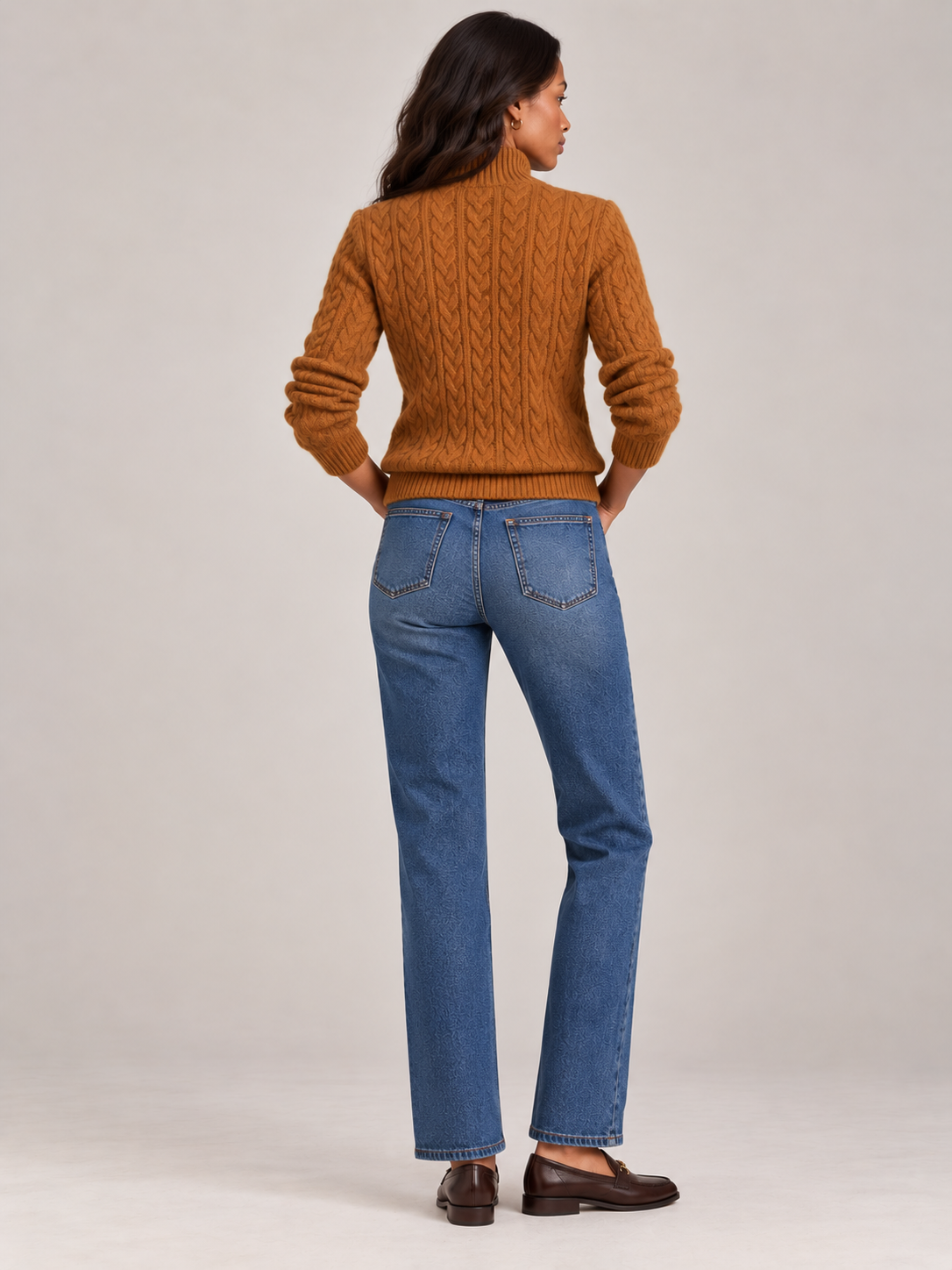 Pull en laine à torsades intemporel