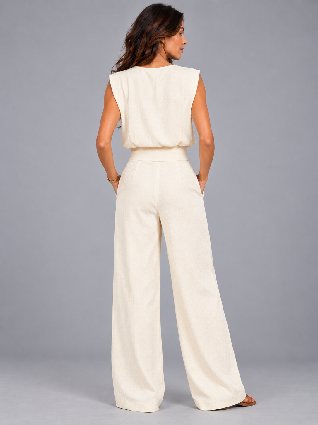 Juliette | Ensemble fluide élégant avec taille marquée et coupe minimaliste