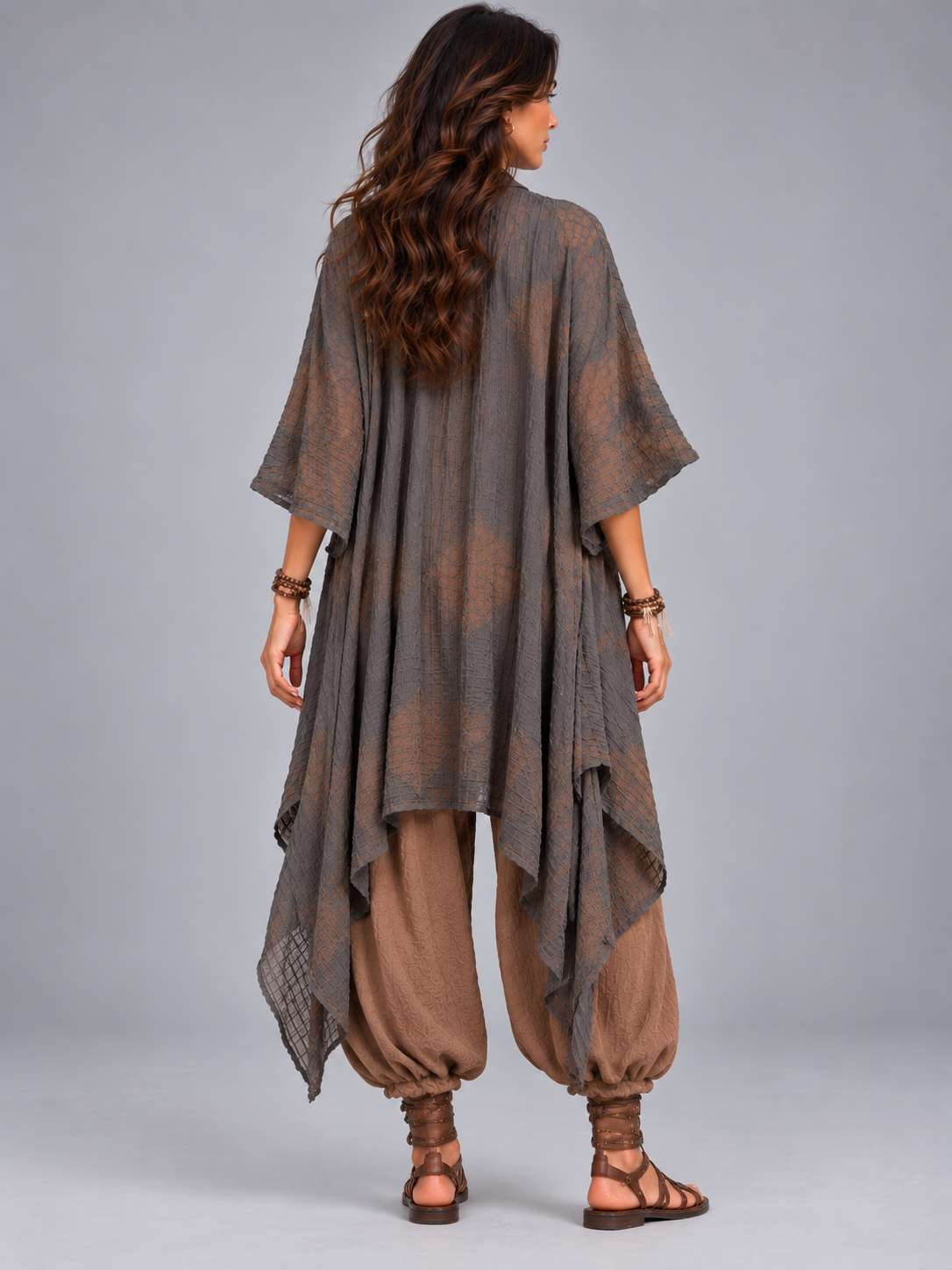Éloïse™ | Ensemble bohème fluide à imprimé artistique