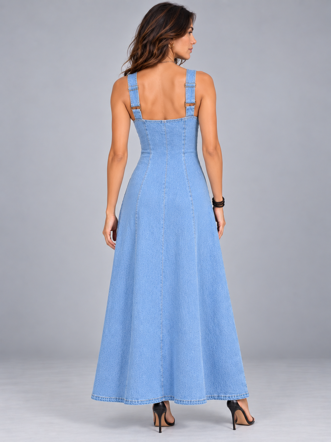 Camille™ | Robe Denim Élégante