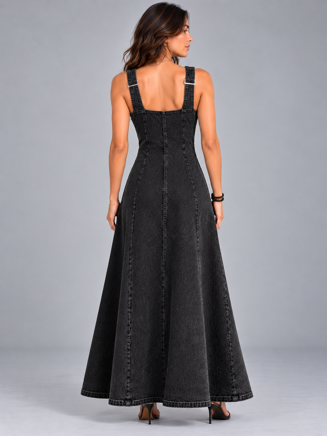 Camille™ | Robe Denim Élégante