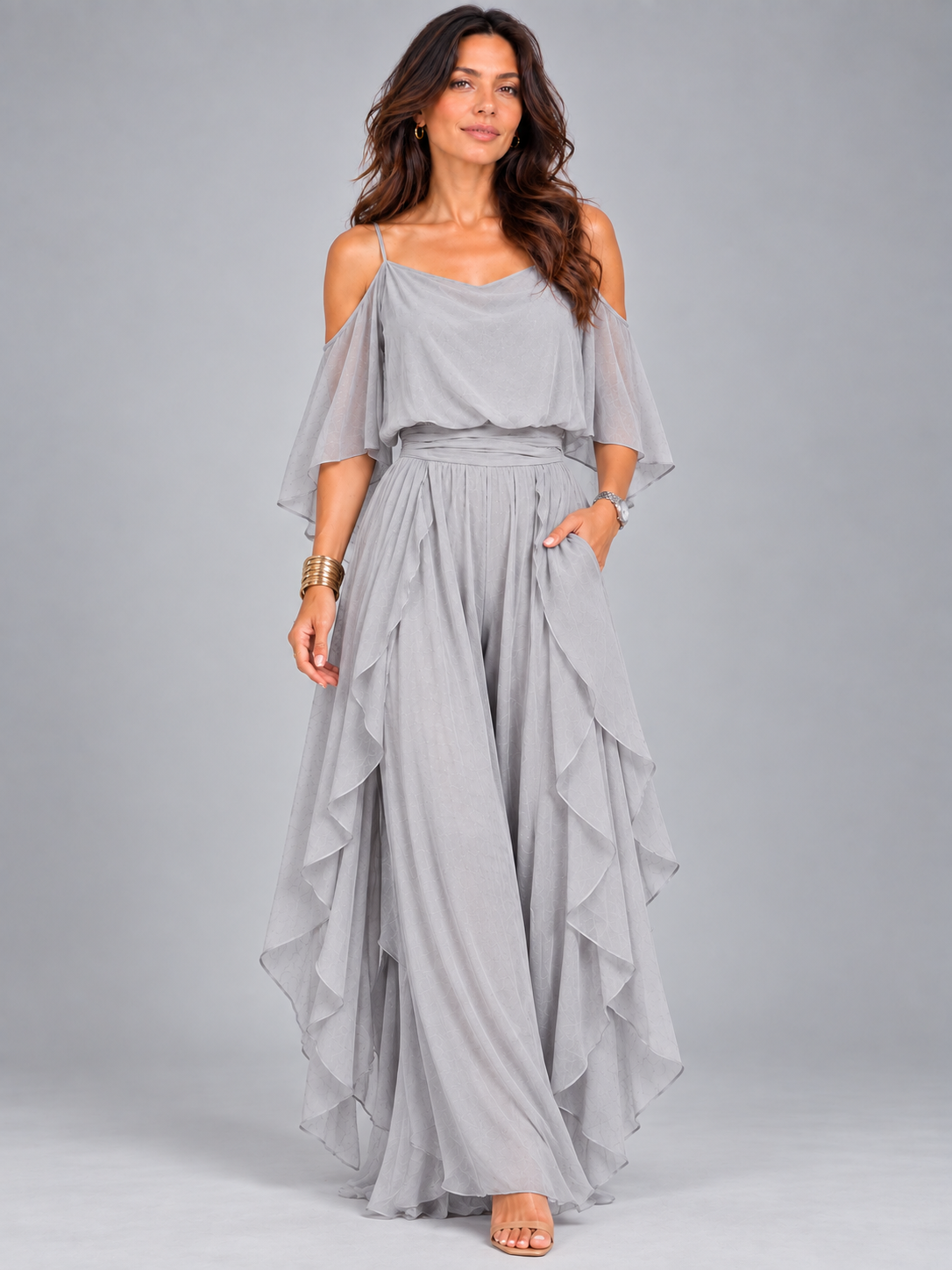 Isabela™ | Ensemble chic en chiffon fluide