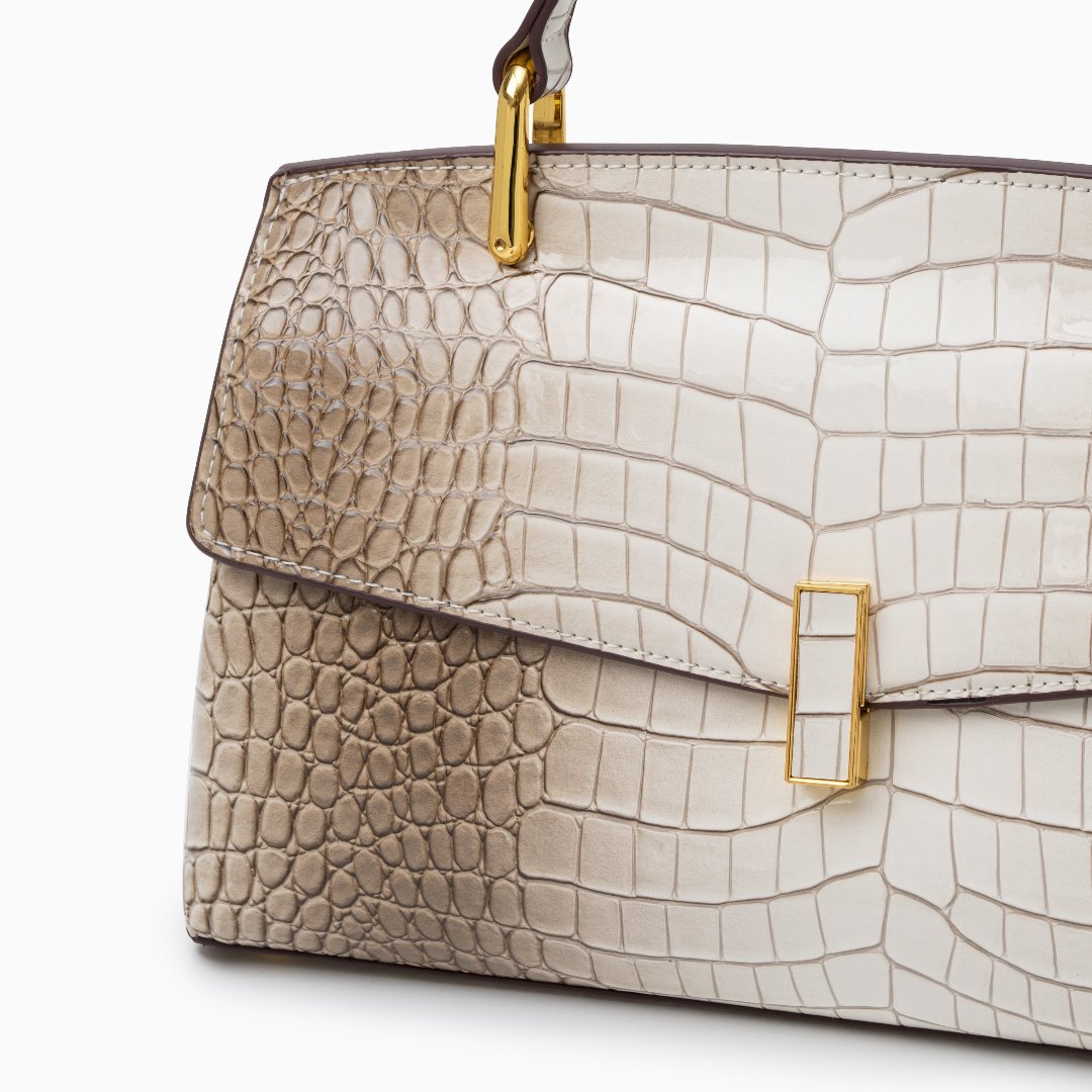 ÉLO – SAC STRUCTURÉ EFFET CROCO AVEC BANDOULIÈRE