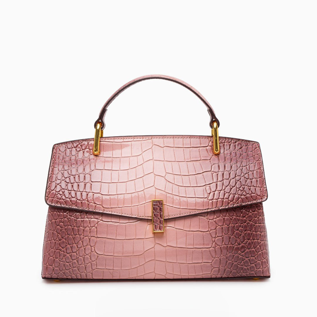 ÉLO – SAC STRUCTURÉ EFFET CROCO AVEC BANDOULIÈRE
