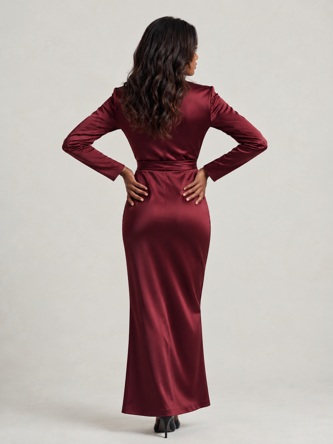 Isabelle™ | Robe portefeuille satinée