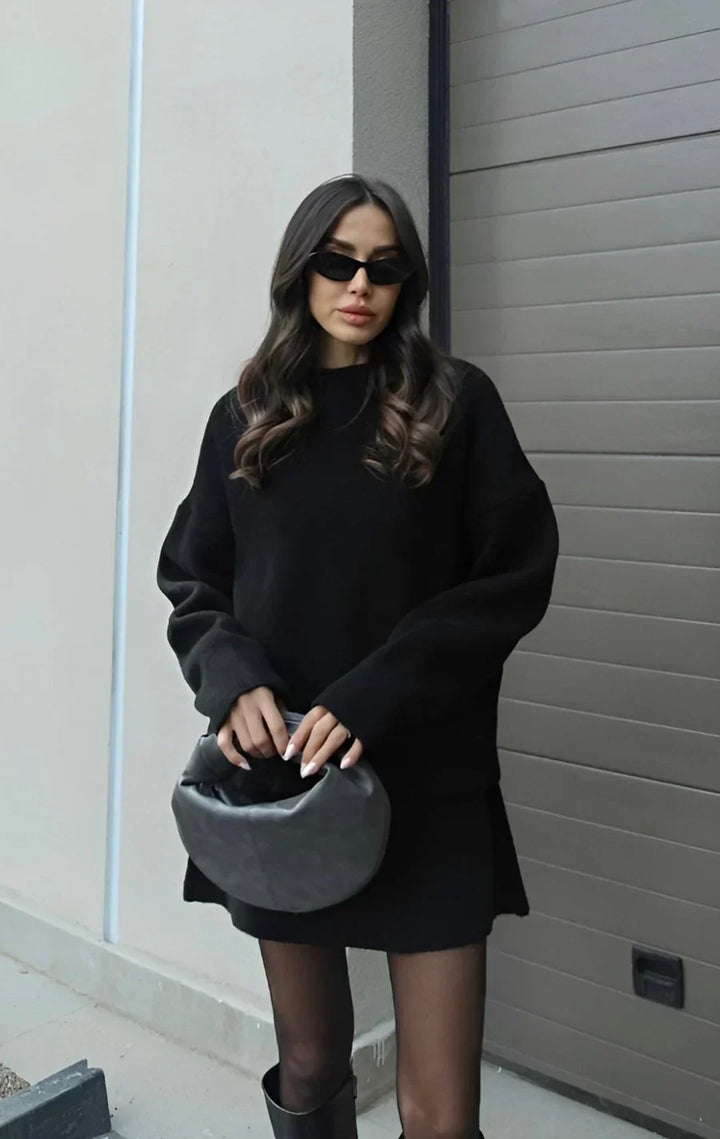 Marie™ | Ensemble Maille – Pull & Jupe