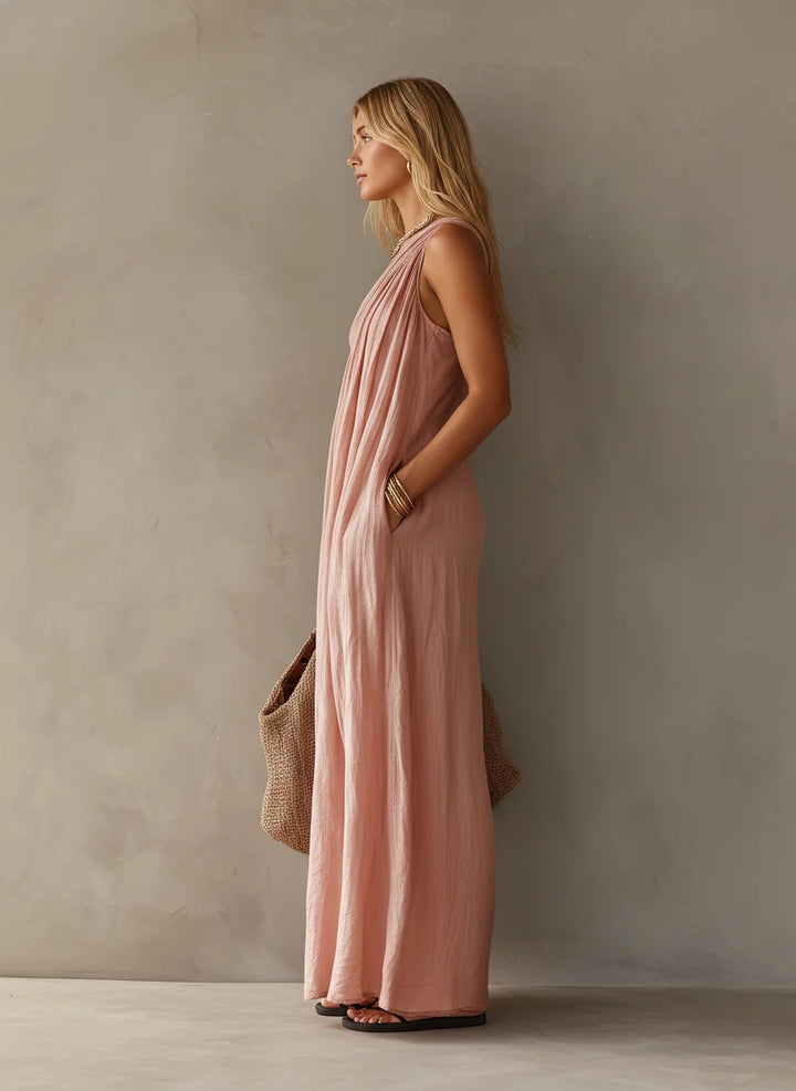 Geneviève | Robe Longue Drapée