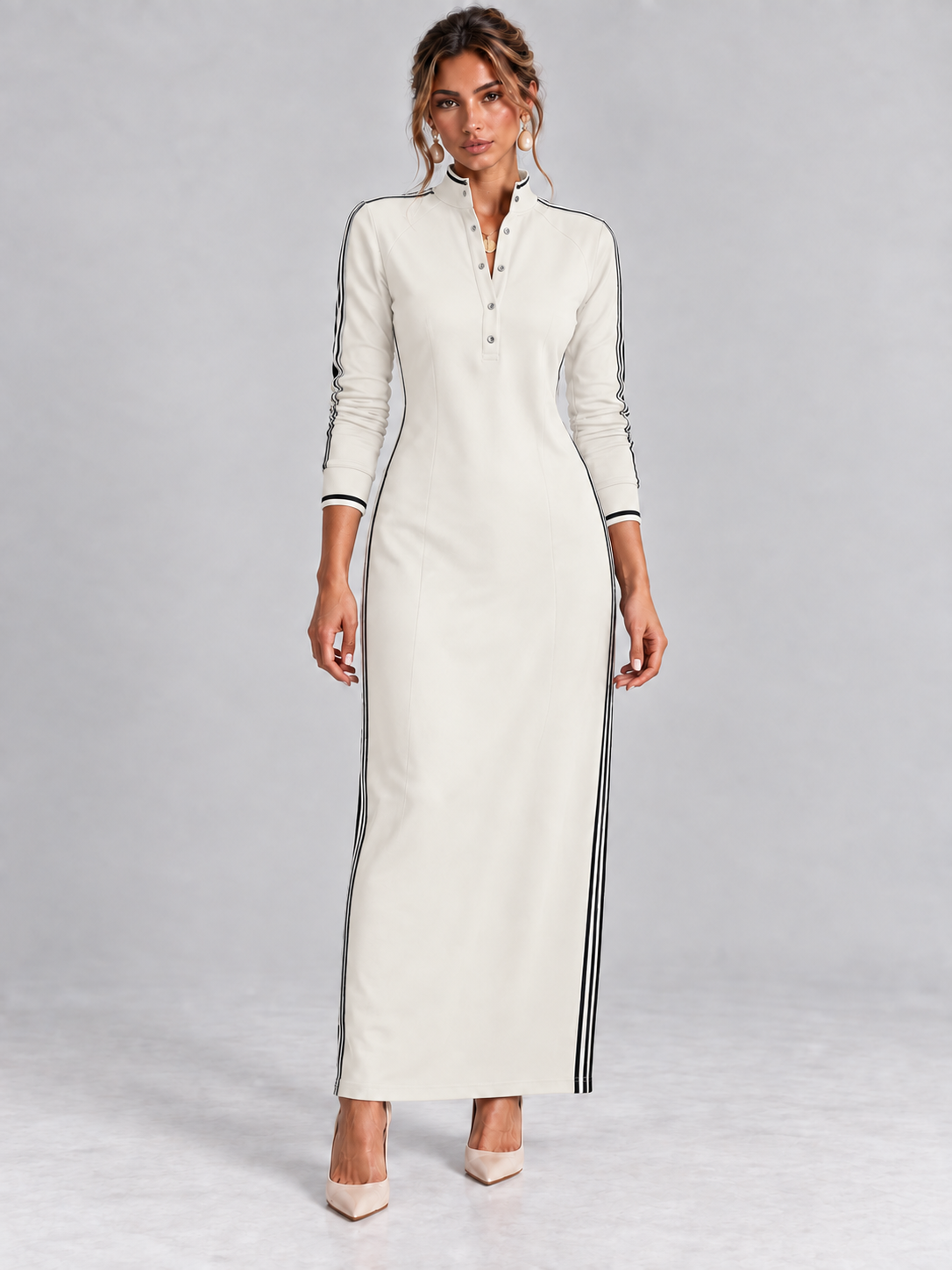 Élégance Sport-Chic | Robe Longue Moderne