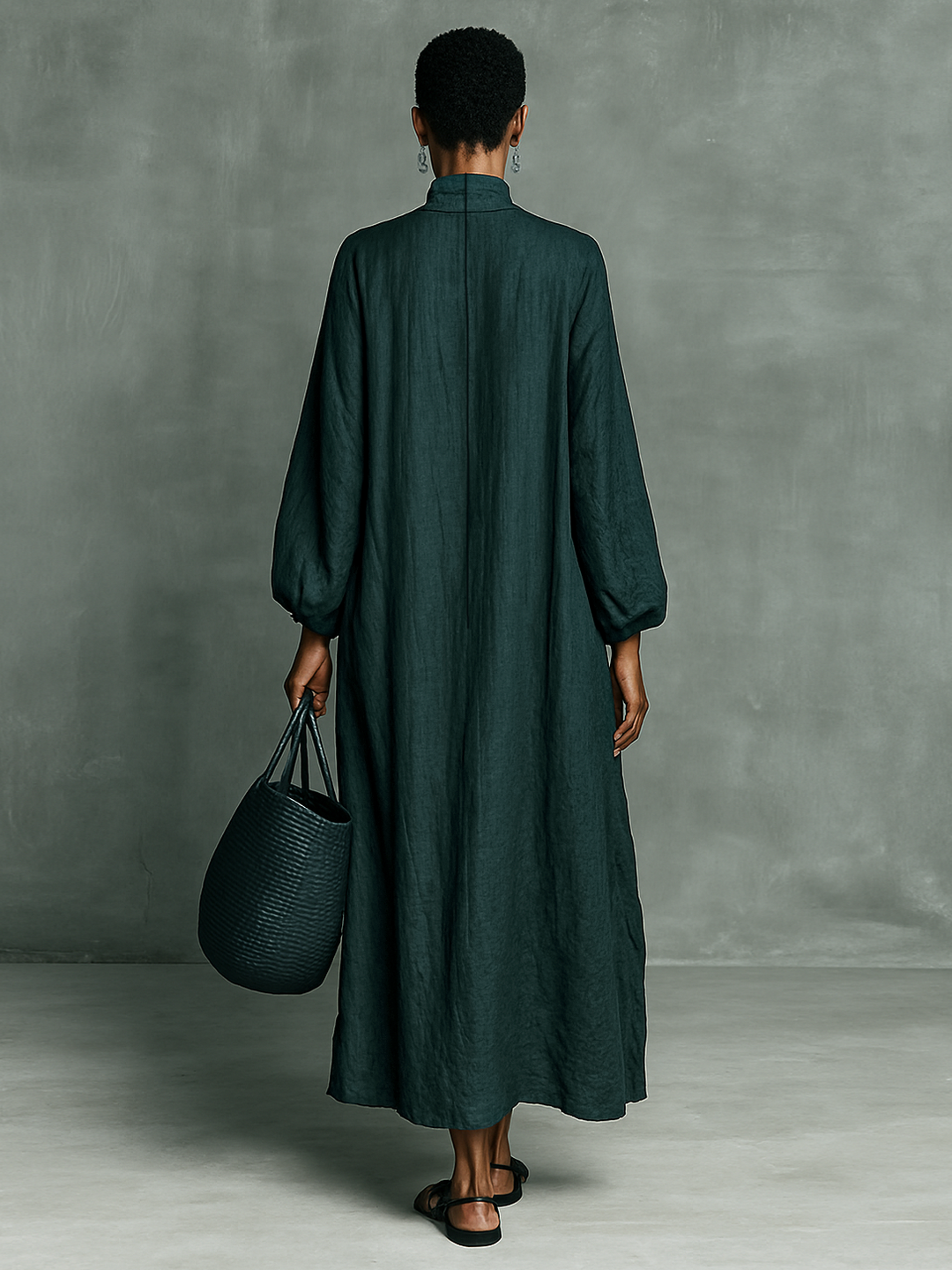 Marie | Robe maxi ample à manches longues
