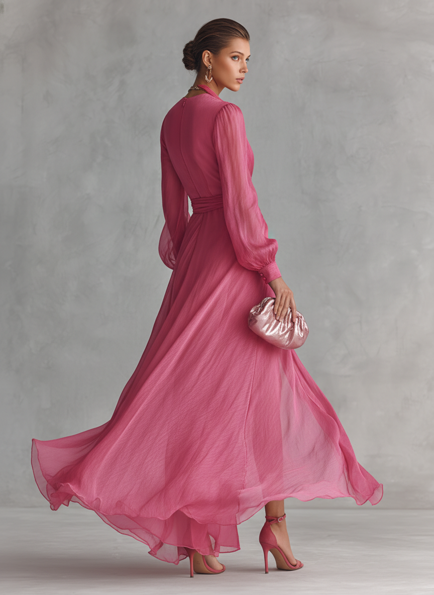 Élise | Robe maxi fluide élégante