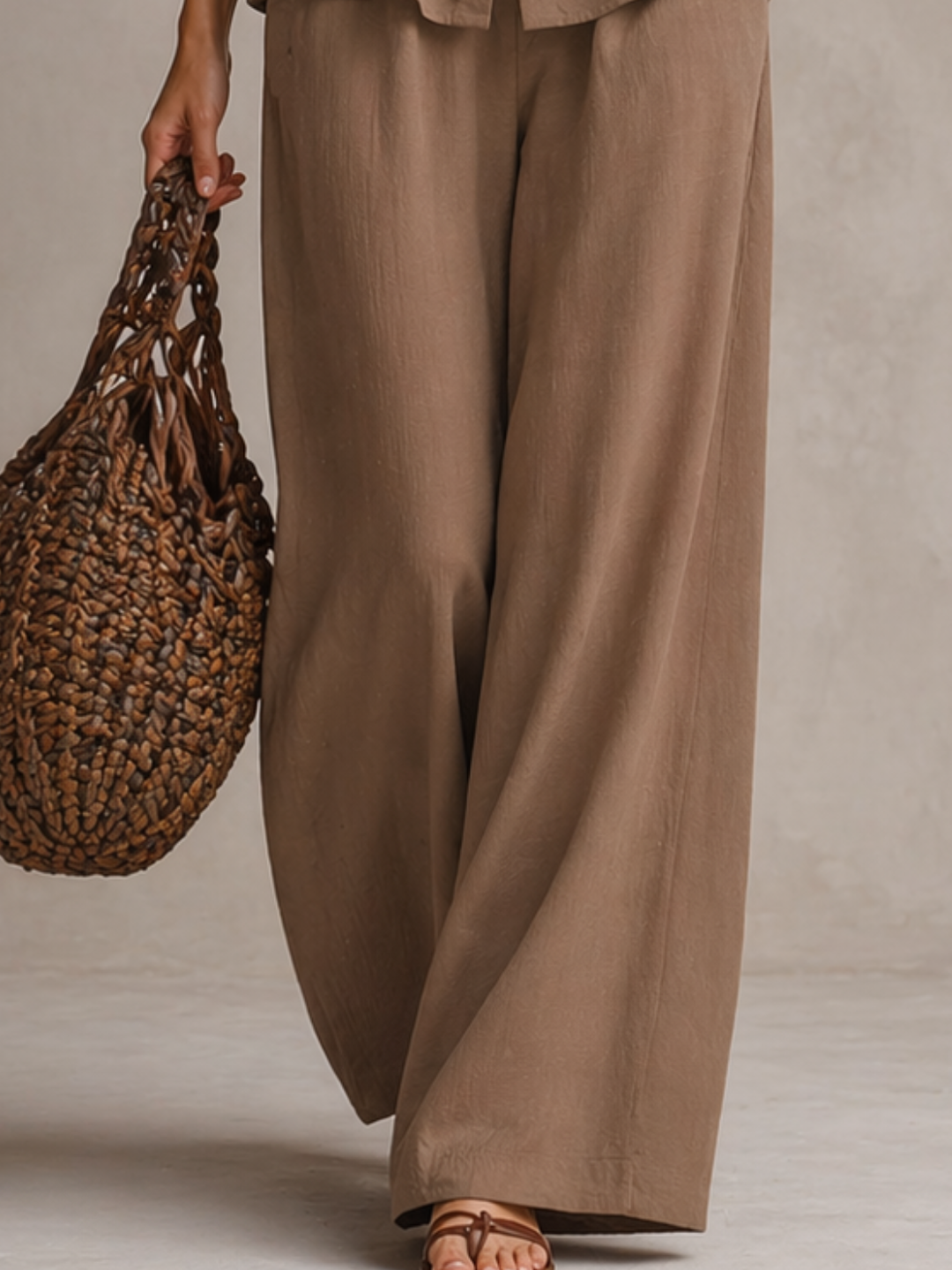 Camille | Ensemble fluide élégant avec taille ajustable et coupe moderne