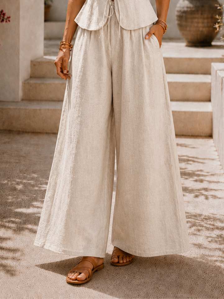 Juliette | Ensemble élégant en mélange de lin et coton