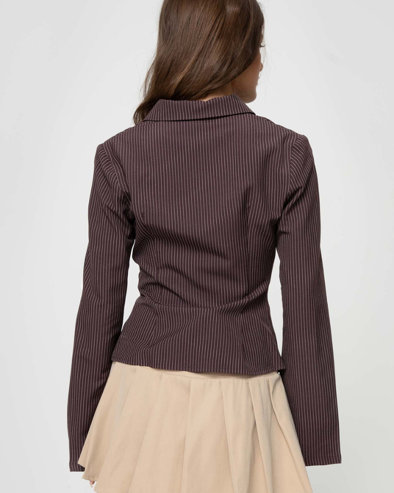 ROBYN | CHEMISE CLASSIQUE À RAYURES FINES