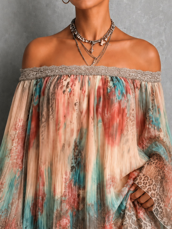 Aurélie | Robe fluide imprimée bohème