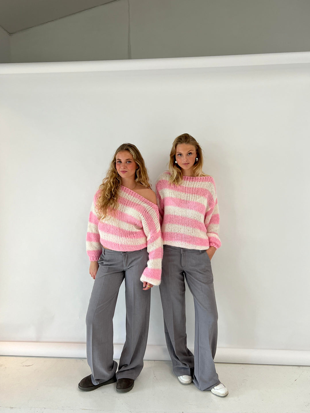 AMÉLIE | PULL OVERSIZE EN TRICOT RAYÉ