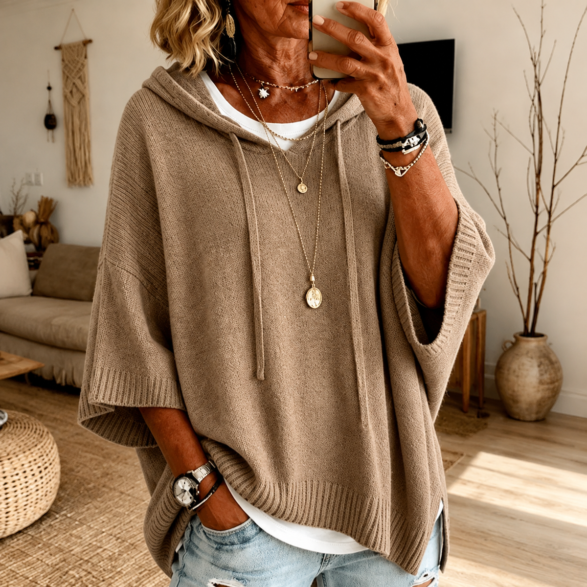 Manon – Pull poncho
